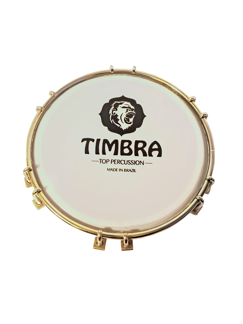 Tamborín 6" x 12 Afinadores - Madera Chocolate