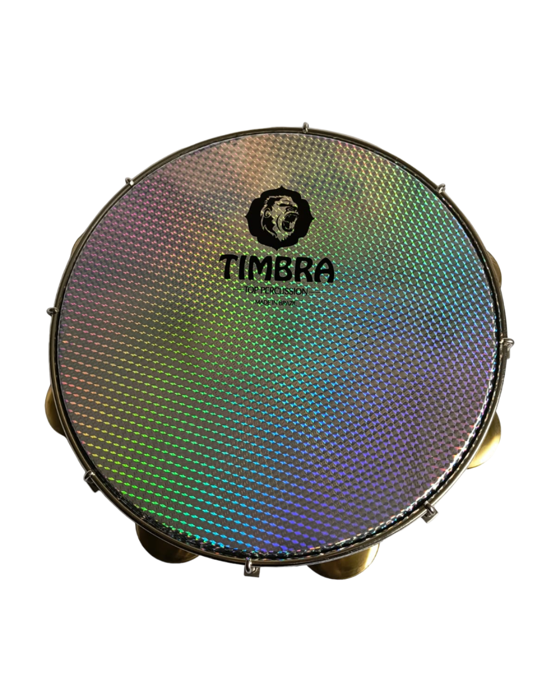 Pandeiros Profesional 11" x 14 platínelas doradas - Madera