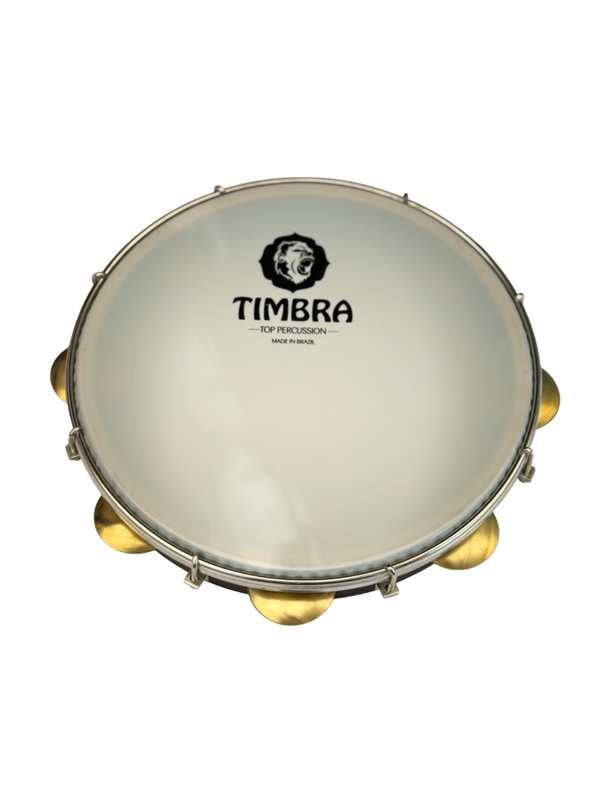 Pandeiros Profesional 11" x 14 platínelas doradas - Madera